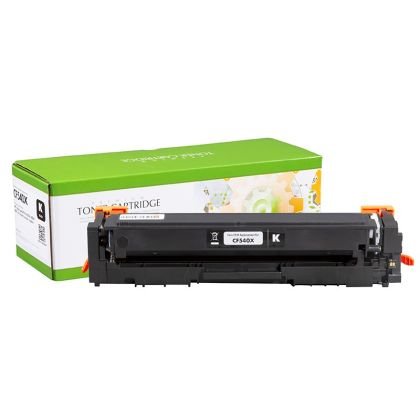 Тонер касета универсална Static Control Black HP no. 203X CF540X CRG-054HB SUPER PREMIUM Съвместим консуматив, голям капацитет 3 200 стр.